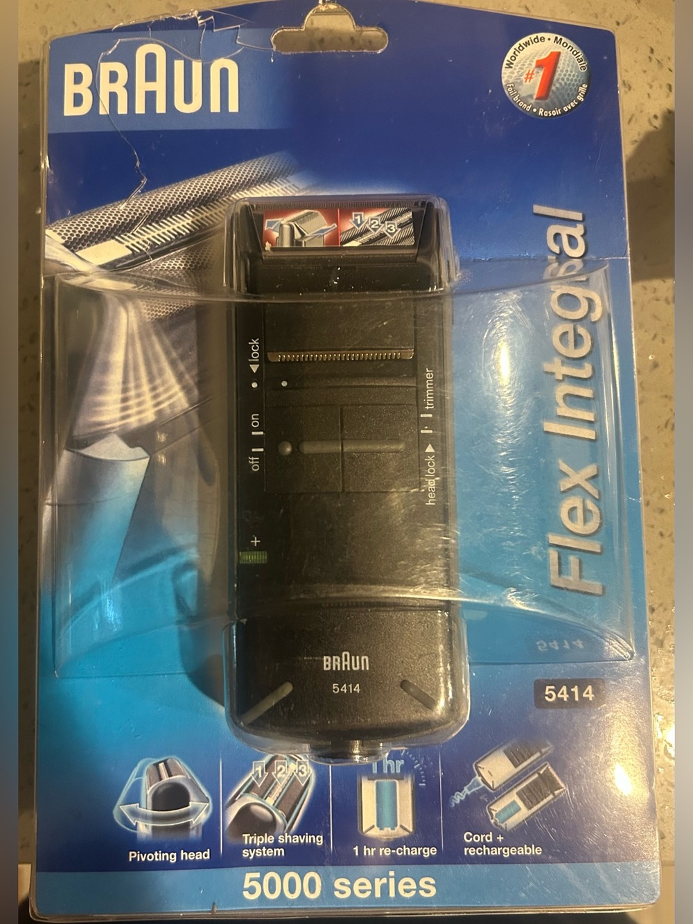 Braun Flex Integral Shaver Groomer series 5000 5414 rechargeable